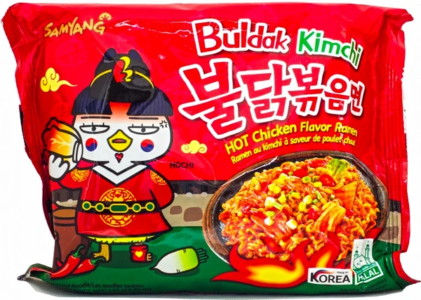 Instant-Nudeln - Buldak Kimchi - Hot Chicken Ramen (gebraten) von SamYang
