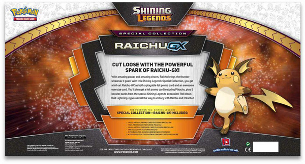 Pokemon TCG - Schimmernde Legenden 3.5 Raichu-GX Box (Sammelkartenspiel, deutsch)