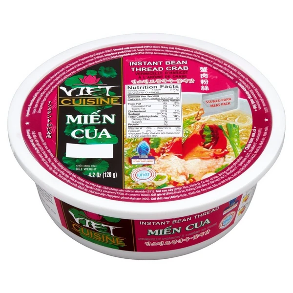 Cup-Nudeln - Glasnuddelsuppe mit echten Krabbenfleisch - Big Bowl von VIFON Cup-Nudeln - Glasnuddelsuppe mit echten Krabbenfleisch - Big Bowl von VIFON