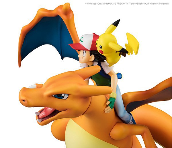 Ash Ketchum mit Pikachu und Glurak - Megahouse G.E.M. Series