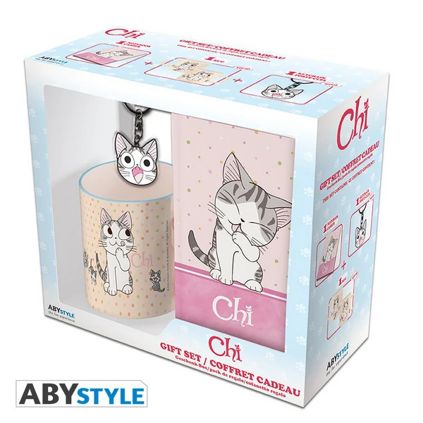 Chi - Geschenk-Set - Notizbuch, 320 ml Tasse & Schlüsselanhänger - AbyStyle