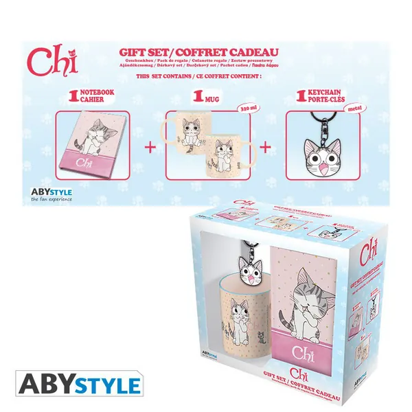Chi - Geschenk-Set - Notizbuch, 320 ml Tasse & Schlüsselanhänger - AbyStyle
