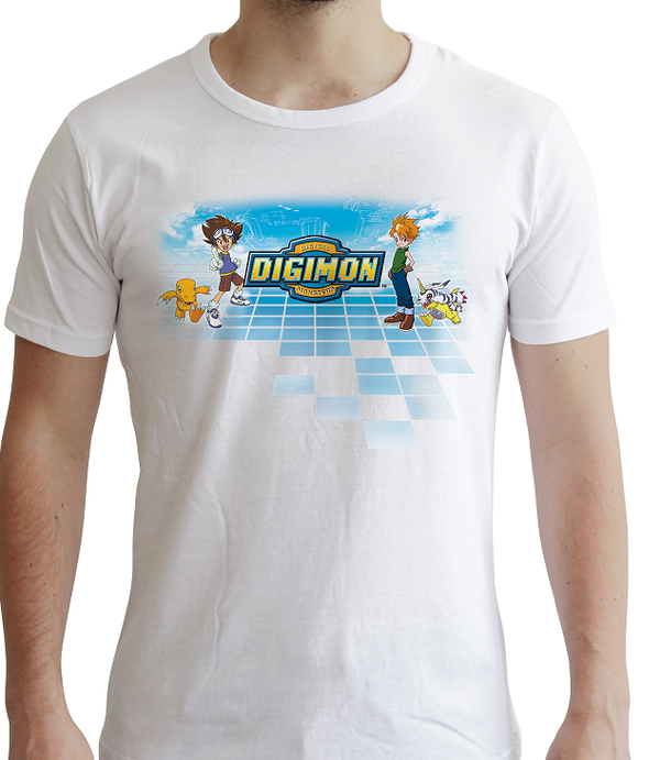 Digimon T-Shirt - Tai Yagami, Matt Ishida, Agumon und Gabumon - Größe M