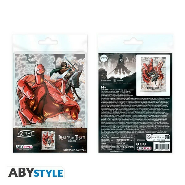 Eren vs Colossal Titan - Attack on Titan - Acryldiorama - AbyStyle