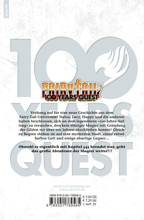 Fairy Tail 100 Years Quest - Carlsen - Band 1