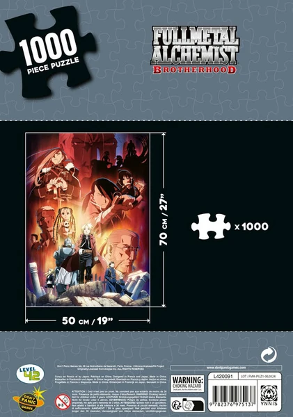 Fullmetal Alchemist: Brotherhood - Puzzle Characters (1000 Teile) - Level 42