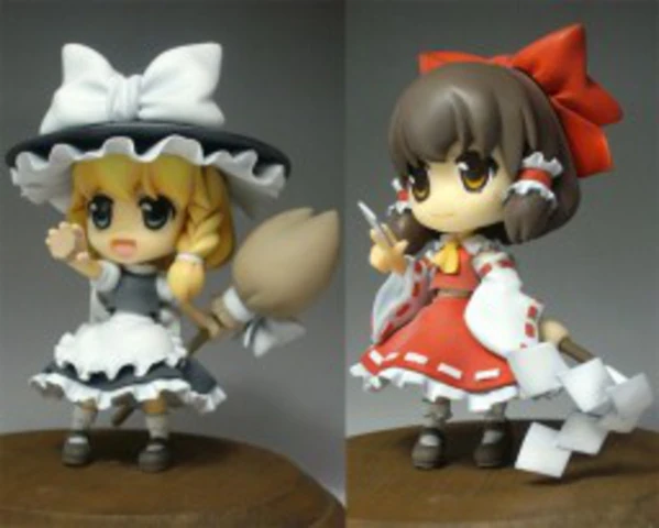 Hakurei Reimu + Kirisame Marisa - Touhou Super Deformed Series (Pink Company)