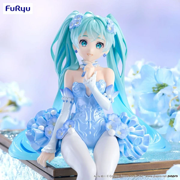 Hatsune Miku - Noodle Stopper - Flower Fairy Nemophila Pail Blue Color Ver. - Furyu