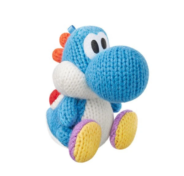 Hellblauer Woll-Yoshi - Nintendo amiibo - Yoshi's Woolly World Collection 