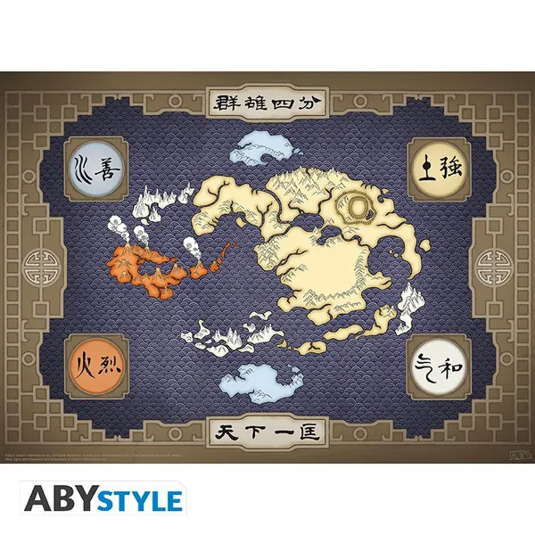 Appa & Map - Avatar - Poster Set - 52 x 38 cm - AbyStyle