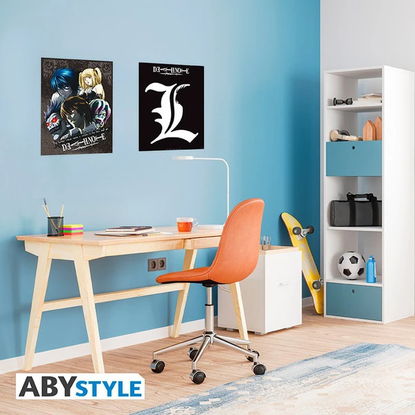 L & Group - Set 2 Chibi Poster - (52x38 cm) - Death Note - AbyStyle