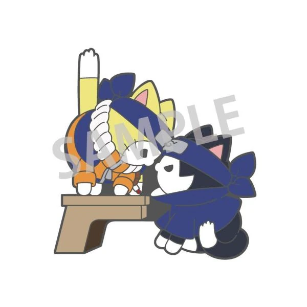 Naruto Uzumaki & Sasuke Uchiha - Naruto - Mega Cat Project Nyaruto! - Metall Ansteck-Buttons - Megahouse