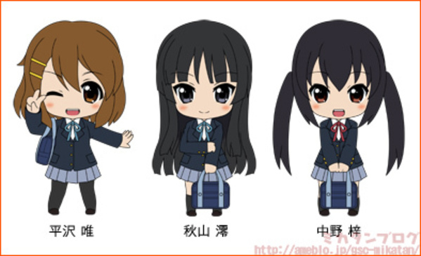 K-ON! - Nakano Azusa - Akiyama Mio - Hirasawa Yui - Nendoroid Petit K-ON! Set TBSishop & Lawson Exclusive Ver.