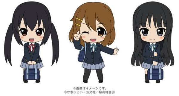 K-ON! - Nakano Azusa - Akiyama Mio - Hirasawa Yui - Nendoroid Petit K-ON! Set TBSishop & Lawson Exclusive Ver.