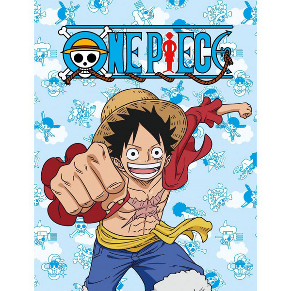 One Piece Fleecedecke - Ruffy - 100 x 150 cm - Halantex