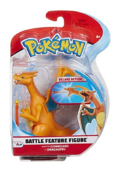 Glurak - Pokémon - Battle Feature Figur - Jazwares