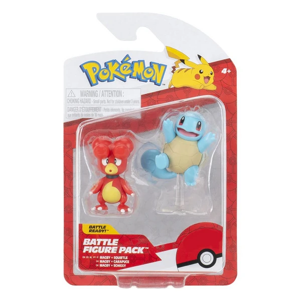 Magby & Schiggy - Pokémon Battle Figure Set - 2er-Pack #5 - Jazwares