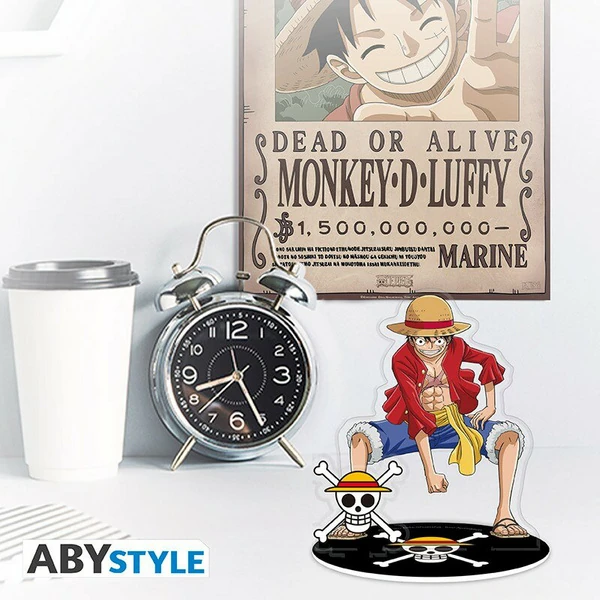 "Ruffy" - Geschenk-Set - One Piece - 320 ml Tasse + Acrylaufsteller + Postkarten - AbyStyle
