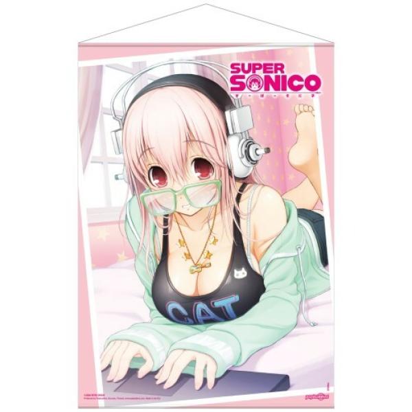 Sonico auf ihren Laptop - Wallscroll - Pop Buddies (50 x 70 cm)
