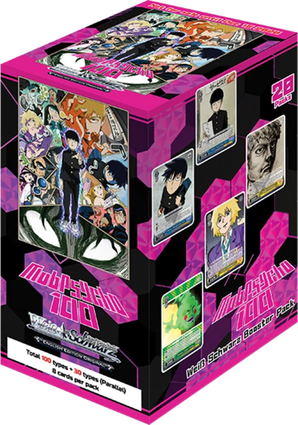 Weiss Schwarz - Mob Psycho 100 - Booster Display (20 Booster mit je 8 Karten) - (Englische Version)