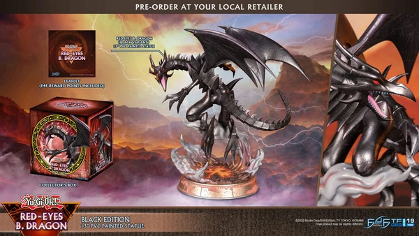 Red-Eyes B. Dragon - Yu-Gi-Oh! - Black Colour - First 4 Figures