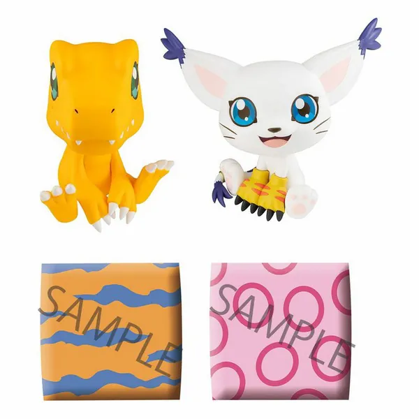 Agumon und Gatomon - Digimon Adventure Look Up Set - Megahouse