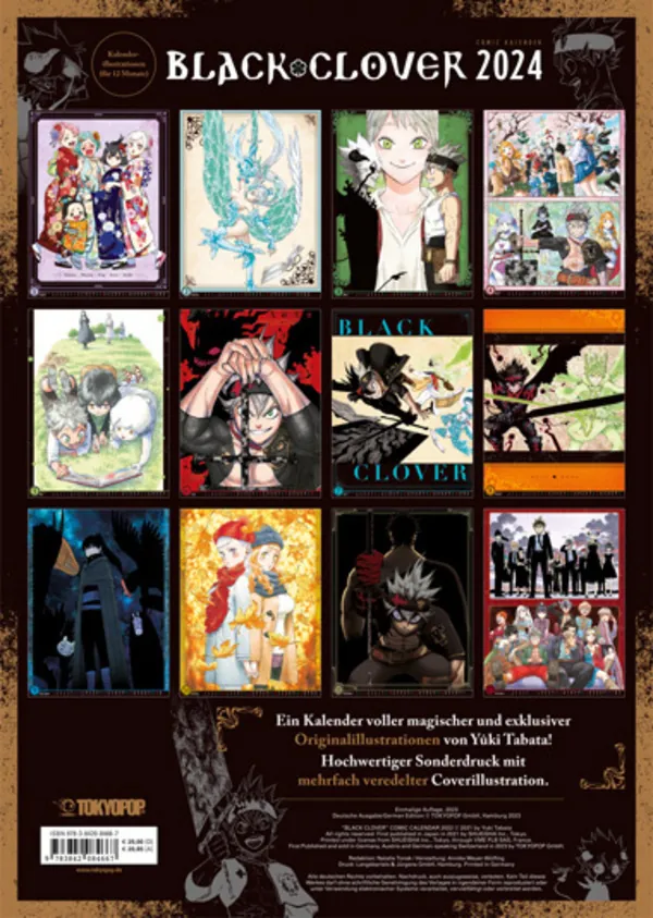 Black Clover - Tokyopop - Kalender 2024