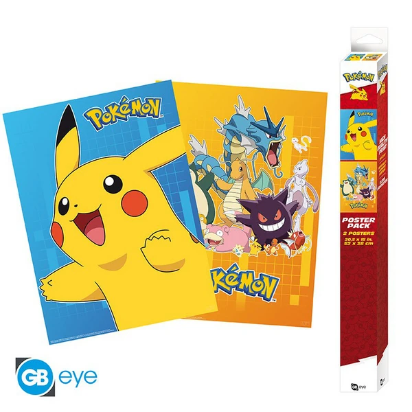 Pokémon - Chibi Poster Set - Colourful Characters - ABYStyle