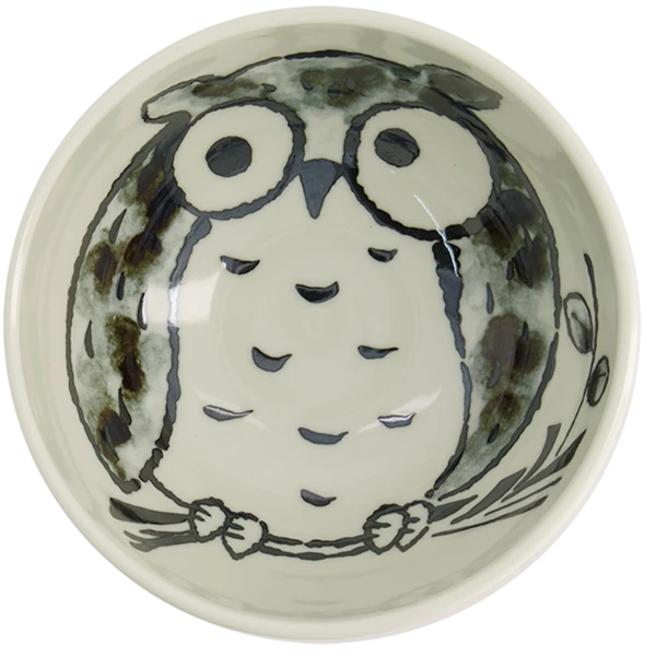 Kawaii Bowl - Eulen - Blau von Tokyo Design Studio (600ml)