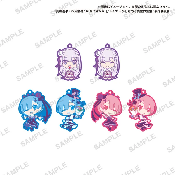 Lucky Box - Re:Zero (Capsule Rubber Strap Birthday Ver.) - Gummi-Anhänger - Bushiroad