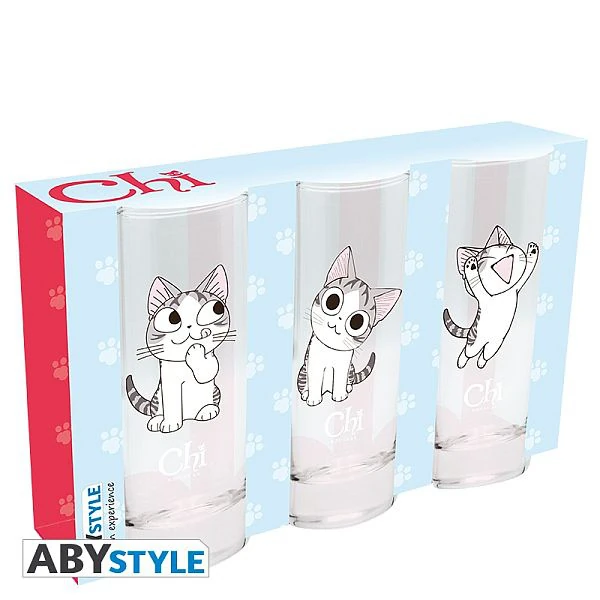 Kleine Katze Chi - 3 Glas Set von ABYStyle
