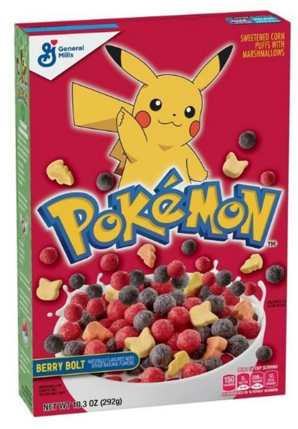 Pokémon Berry Bolt - Beeren-Cornflakes mit Marshmallows von General Mills