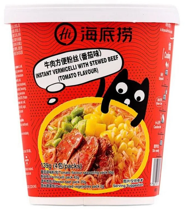 Hi Cup - Koreanische Glasnudeln mit Tomate Hi Cup - Koreanische Glasnudeln mit Tomate