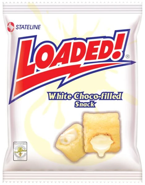 Loaded! - Weizenkissen Snack mit Weißer Schokoladen Creme Füllung von Stateline