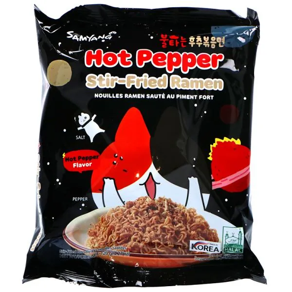 Instant-Nudeln - Gebratener Pfeffer-Ramen von SamYang Instant-Nudeln - Gebratener Pfeffer-Ramen von SamYang