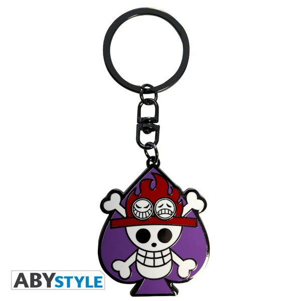 One Piece - Skull Ace - Metal Schlüsselanhänger - ABYStyle