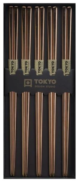 Essstäbchen Set BRONZE (rostfreier Stahl) von Tokyo Design Studio