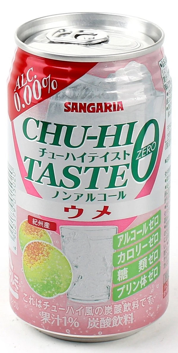 Chu-Hi Erfrischungsgetränk mit Pflaumengeschmack -Zero Edition- von Sangaria