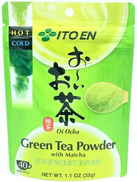 Japanischer Grüner Tee - Matcha Instant-Pulver ungesüßt (40 Portionen) von ITO EN