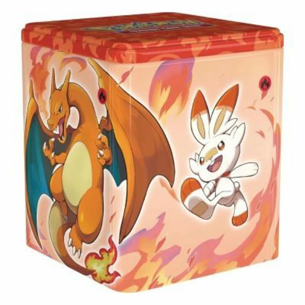 Pokemon TCG - Wolwerock (Kampf) , Glurak (Feuer) oder Schlingking (Unlicht) - Stapelbare Tin-Box Herbst 2022 (Sammelkartenspiel, deutsch)