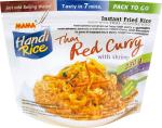 Instant Reis - Gebratener Reis mit rotem Curry und Shrimps von MAMA