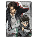 Eren & Levi  - Attack on Titan - kleine Schreibtischunterlage / Pencil Board (Silber) - Crux