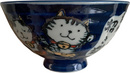 Kawaii Bowl - Glückskatzen Dunkelblau von Tokyo Design Studio